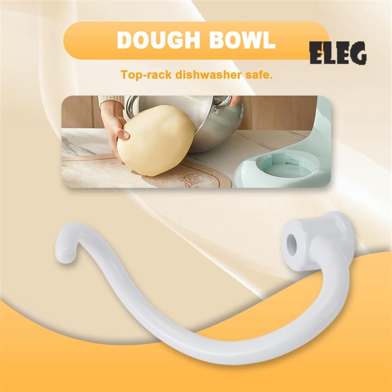 Stand Mixer Bowl - ELEG-Aganciatore per impastare in metallo rivestito