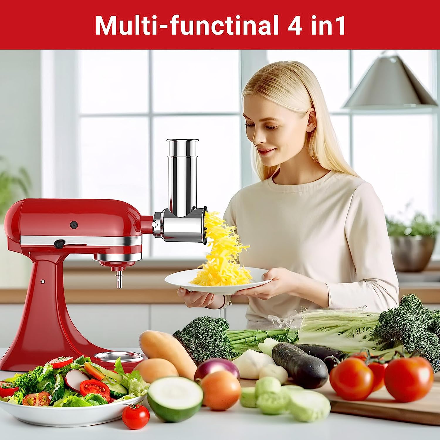 Meat Grinder Attachment - Nuovo Accessorio Affettatrice/Tritatutto 2023 per Impastatrici
