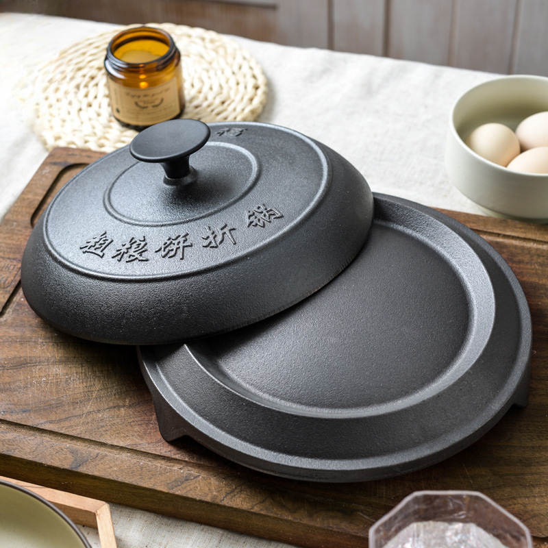 Crepe Maker Non Stick - Piastra in ghisa autentica resistente, antiaderente,