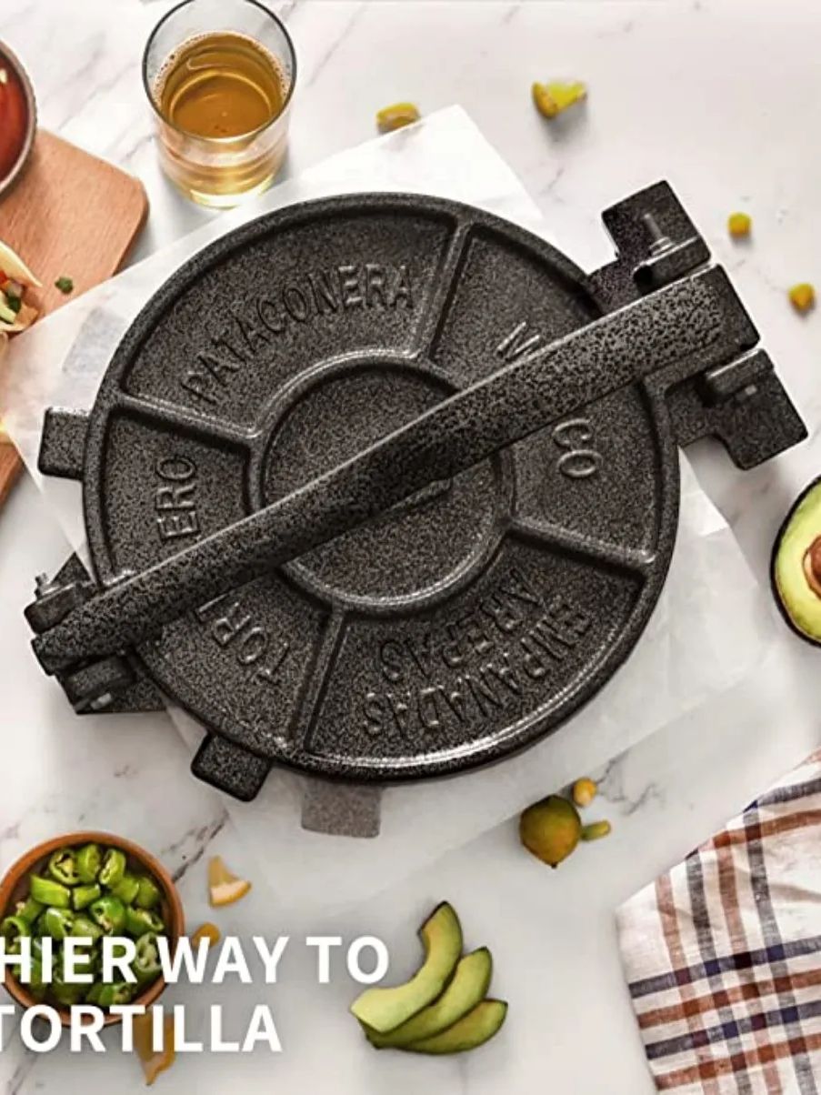 Tortilla Press Cast - Pressa per Tortillas in Ghisa da