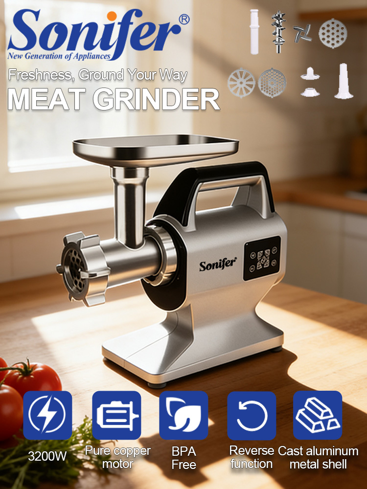 Meat Grinder Attachment - Tritacarne Elettrico Sonifer SF-5036 3200W con