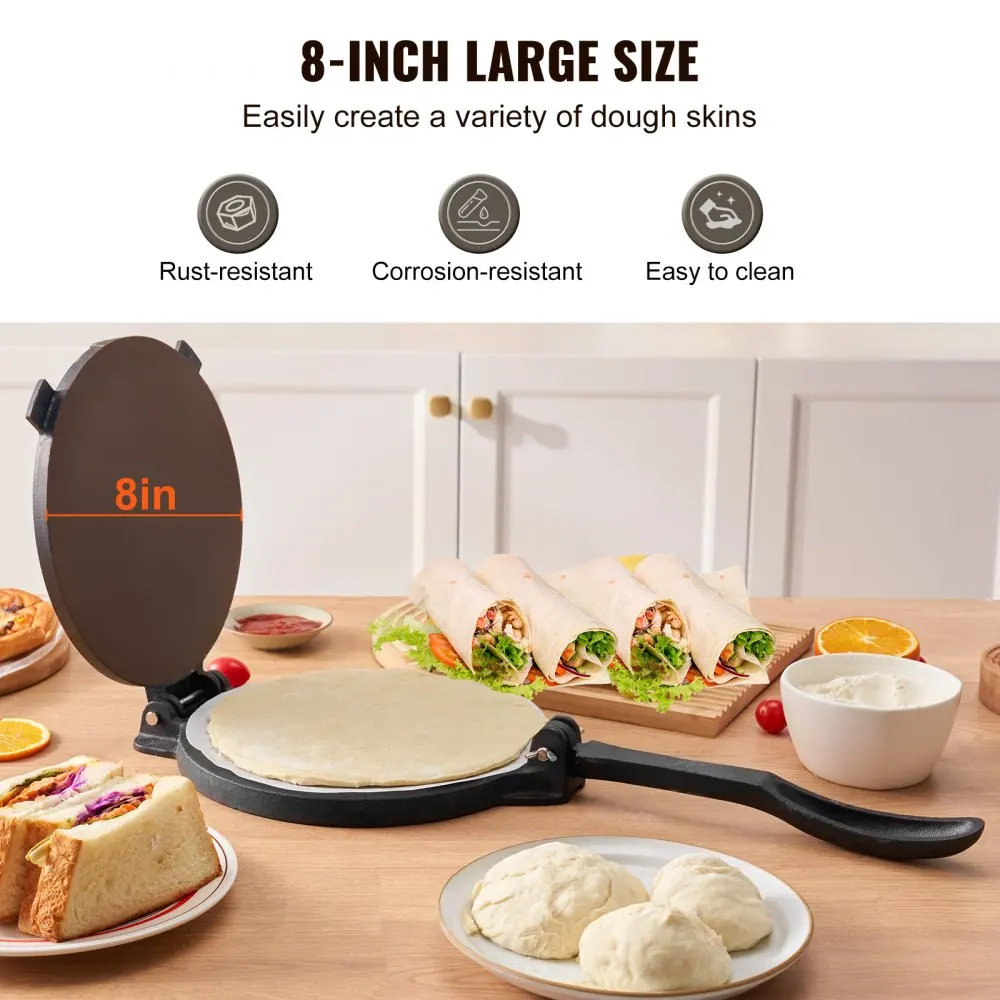 Pressa per tortilla da 8 polli - Tortilla Press Cast recensione e prezzo