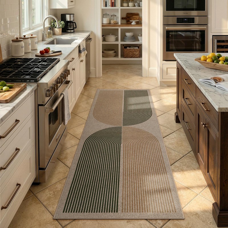 Tappeto Art Déco con Sfondo Ve - Kitchen Appliances Green recensione e prezzo