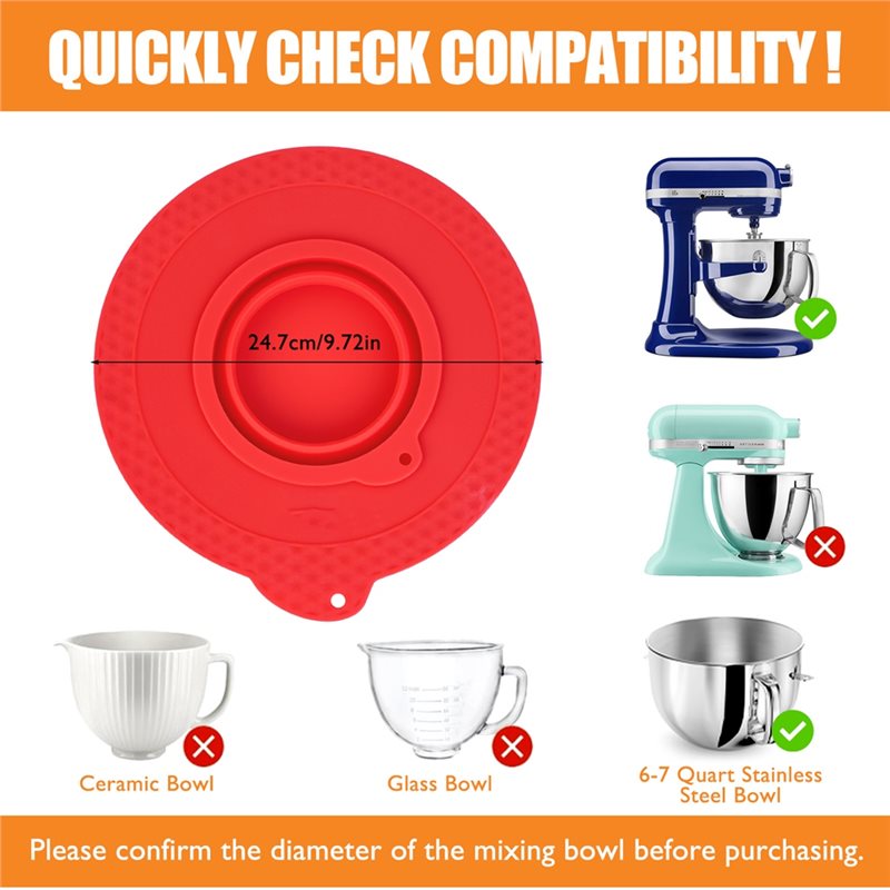 AD24 Coperchio in silicone per - Stand Mixer Bowl recensione e prezzo