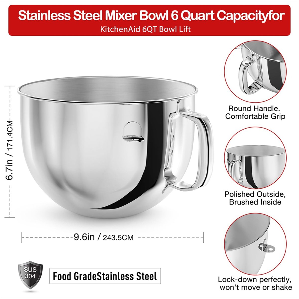 Ciotola per impastatrice in ac - Stand Mixer Bowl recensione e prezzo