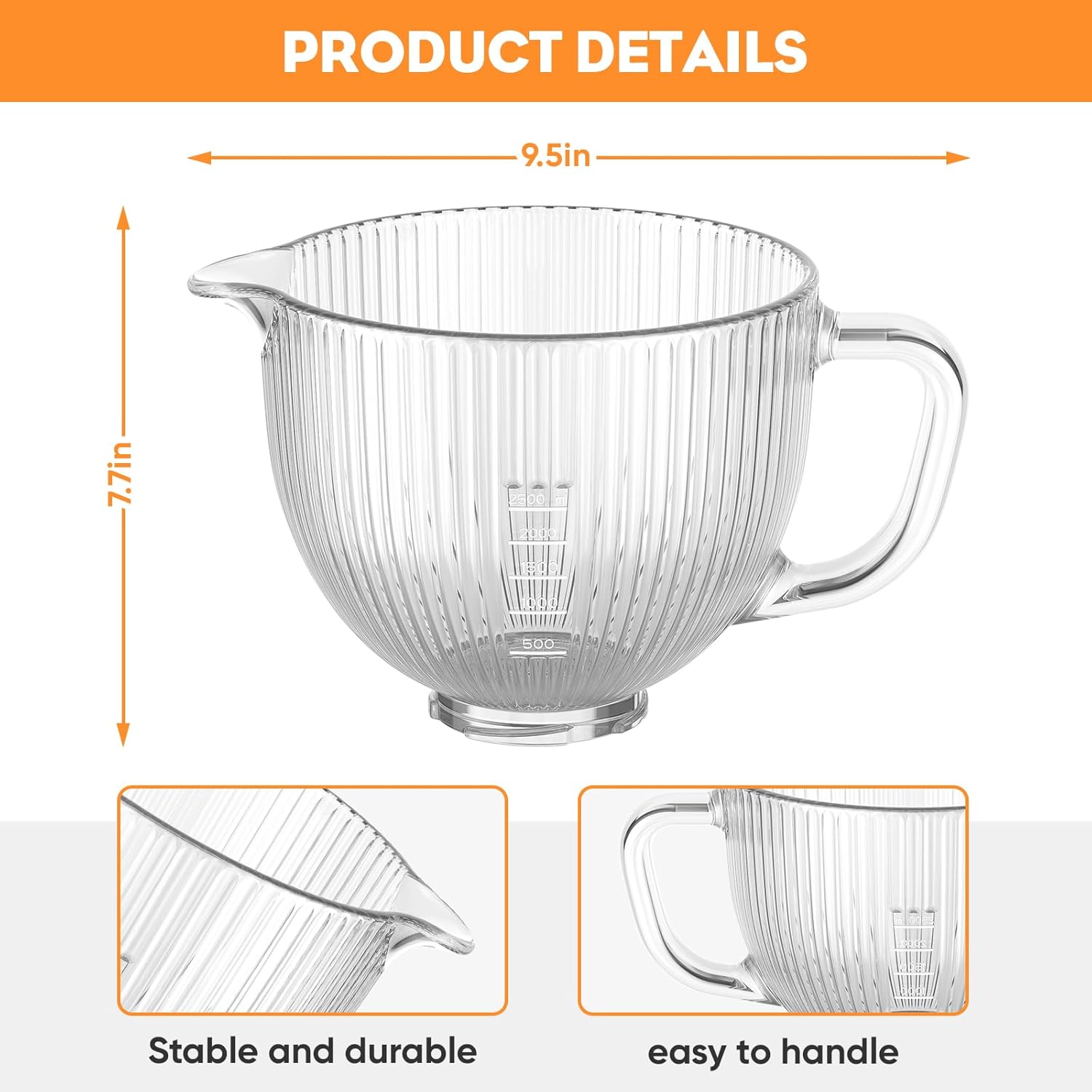 GVODE Ciotola in vetro per mix - Stand Mixer Bowl recensione e prezzo